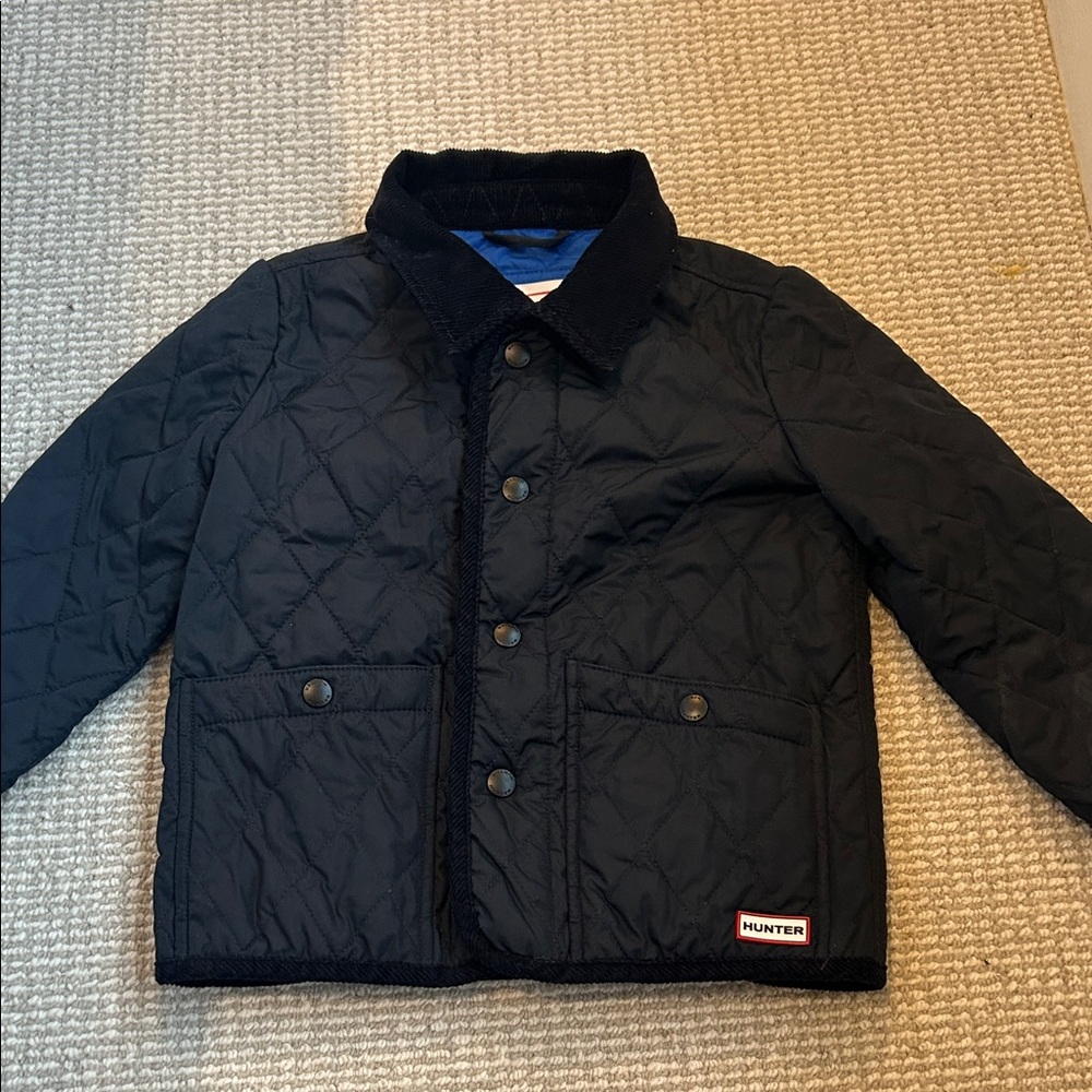 Hunter Kids Navy Quilted Puffer Jacket